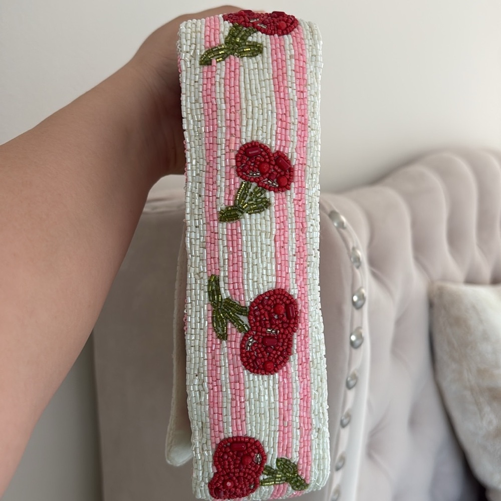 Cherry Beaded Tj maxx bag - Picture 3 of 4